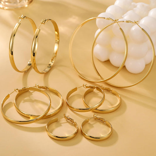 5-Pair 925 Silver Earrings Set