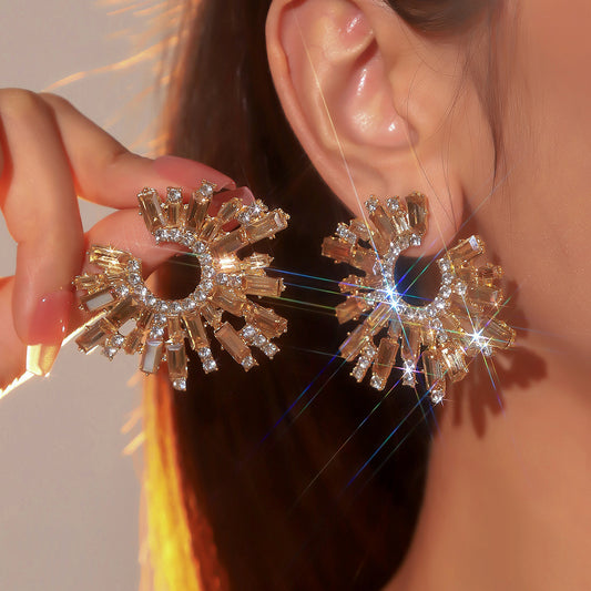Colorful Rhinestone Earrings
