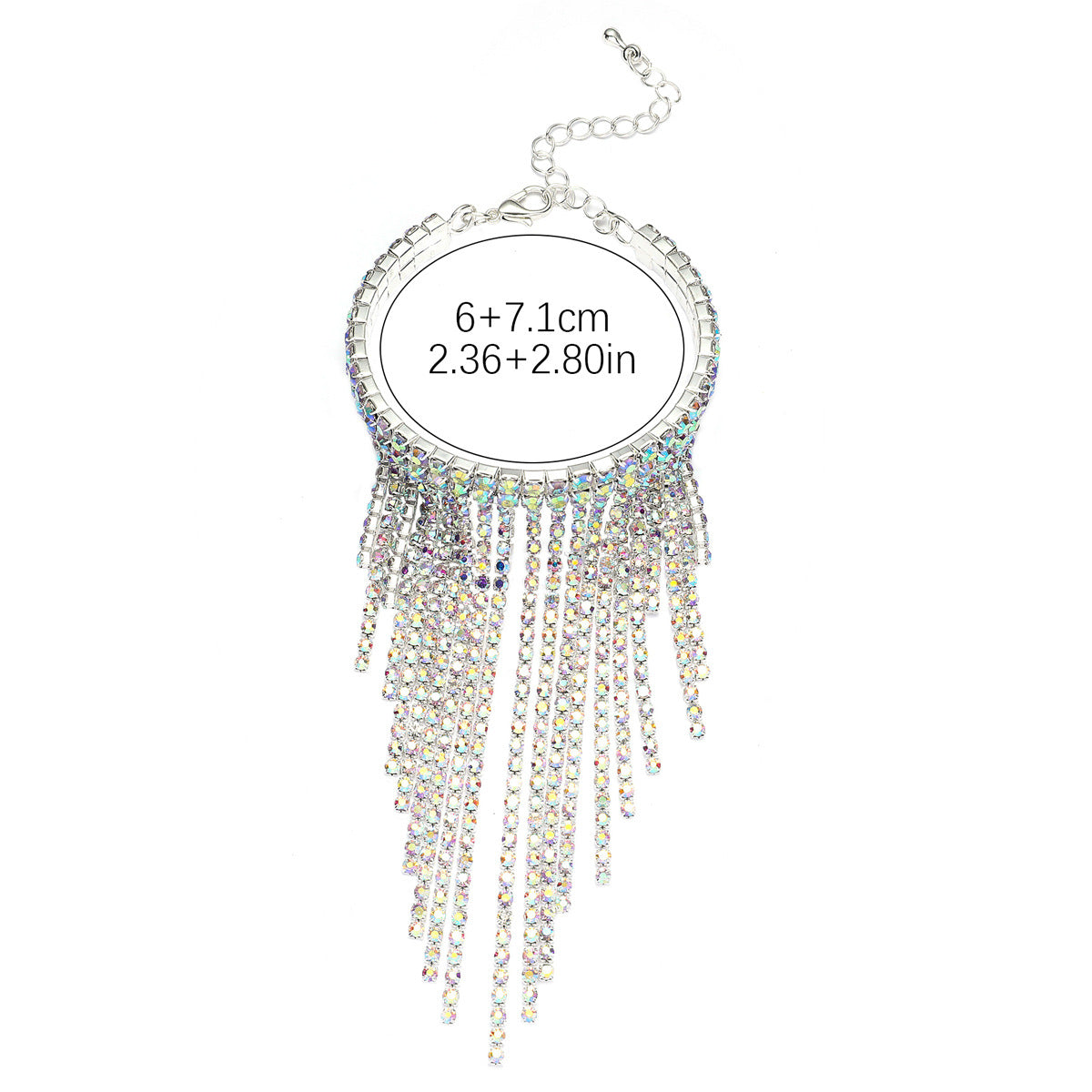 Rhinestone Tassel Bracelet
