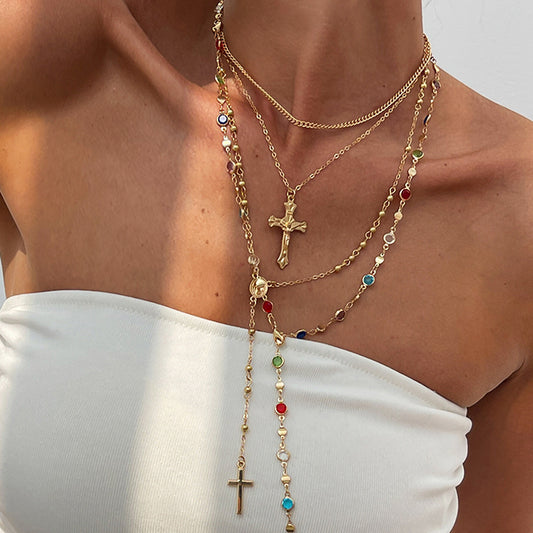 Pearl Rhinestone Pendant Necklace