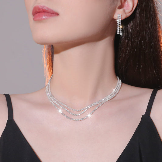 2-Piece Rhinestone Jewelry Set
