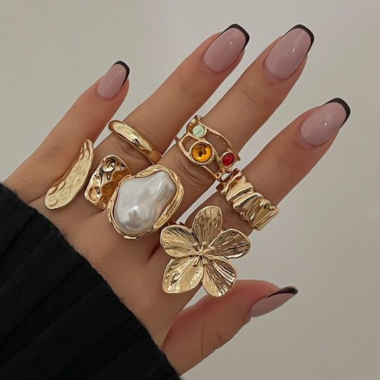 Pearl Flower Ring