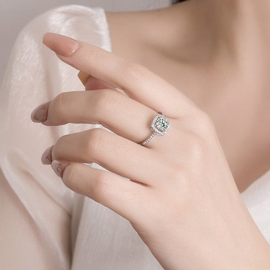 White Gold Plated Adjustable Ring