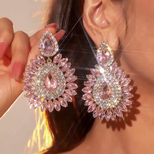 Colorful Rhinestone Earrings