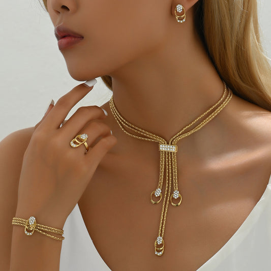 2-Piece Crystal Jewelry Set