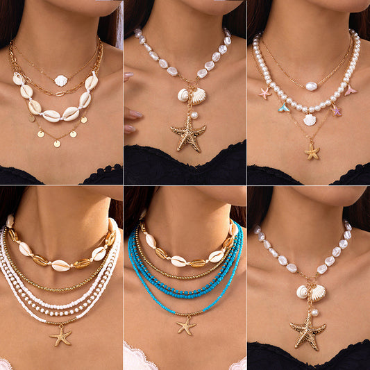 Pearl Starfish Necklace