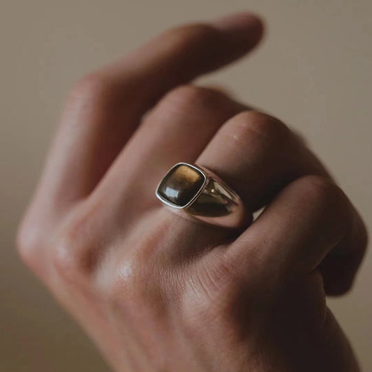 S925 Tea Crystal Ring