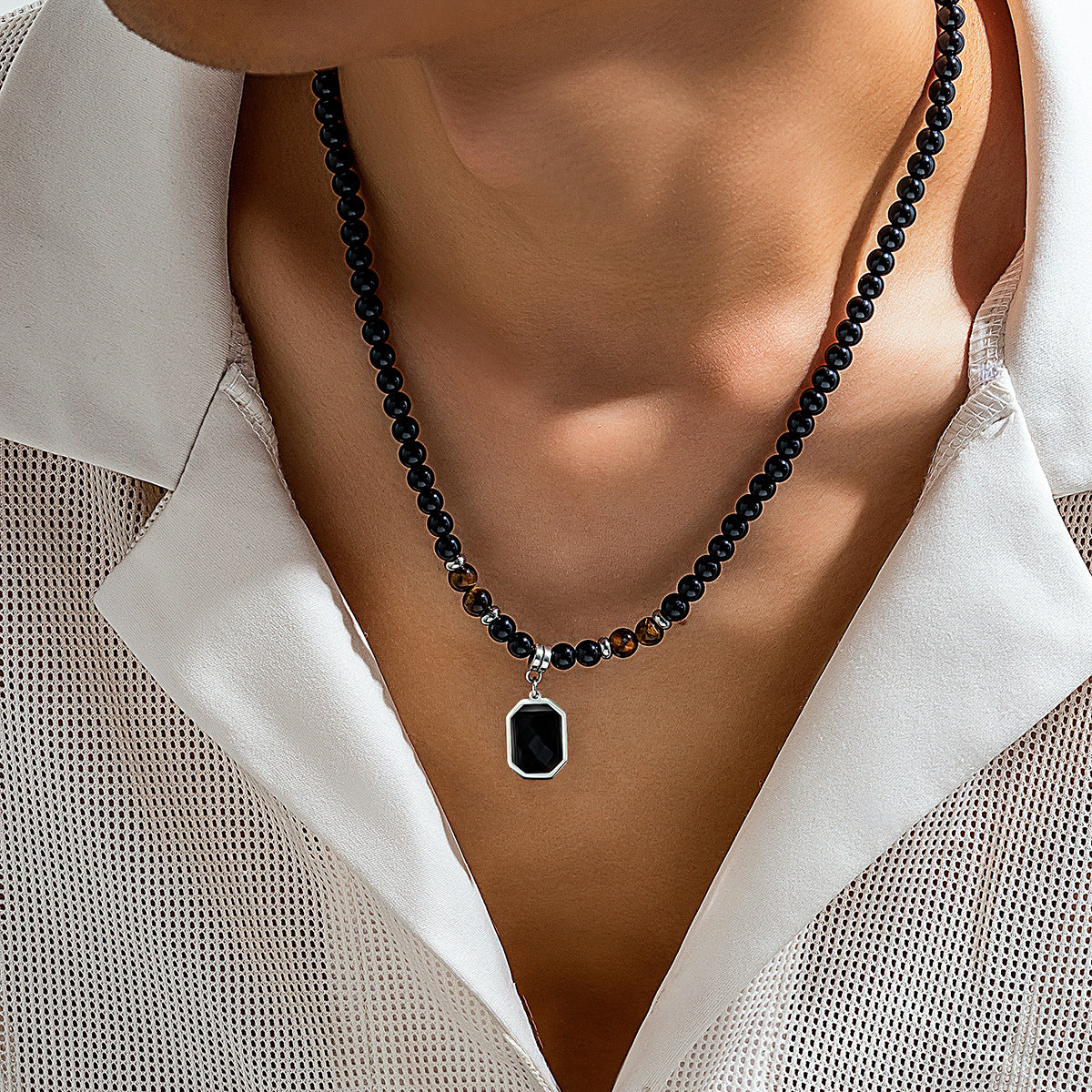 Tiger Eye Beaded Necklace
