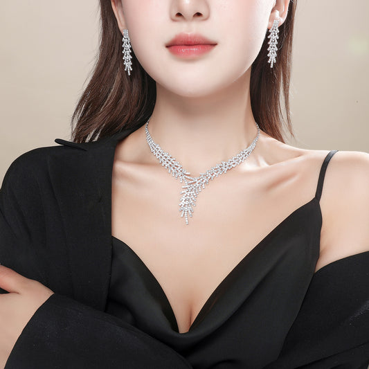 2-Piece Rhinestone Jewelry Set