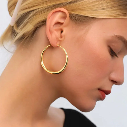 2-Piece Hoop Earrings Set