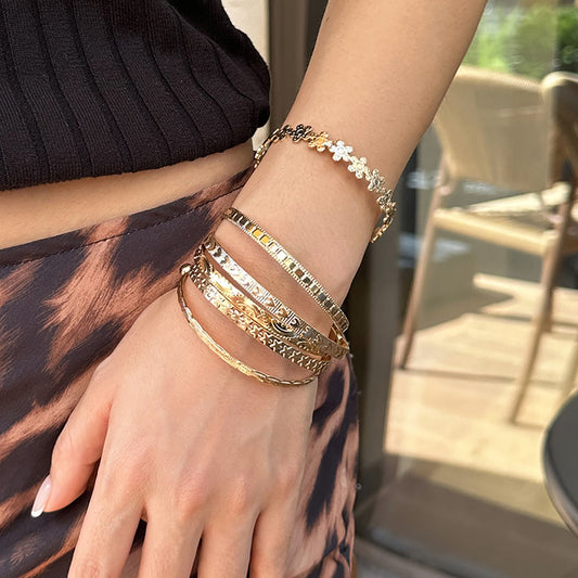 Flower Stackable Bracelet