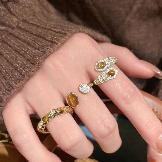 Snake Tiger Eye Ring