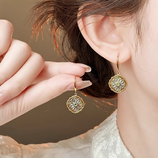 Flower Vintage Drop Earrings