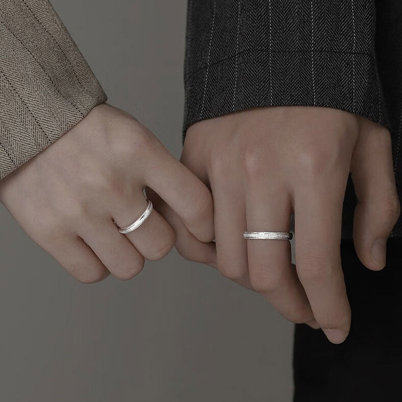 S999 Silver Couple Ring