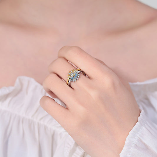 Sun Moon Couple Ring