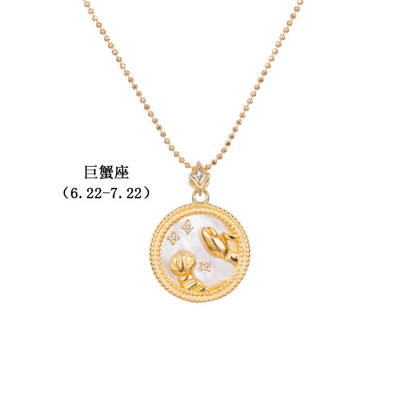 Gold Plated Constellation Shell Necklace
