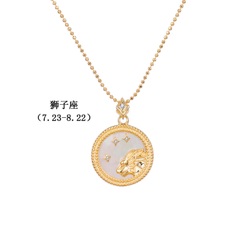 Gold Plated Constellation Shell Necklace