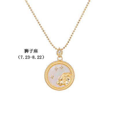 Gold Plated Constellation Shell Necklace