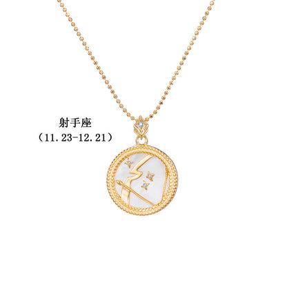 Gold Plated Constellation Shell Necklace
