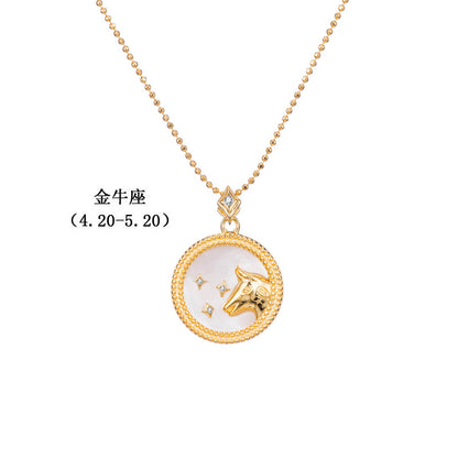 Gold Plated Constellation Shell Necklace