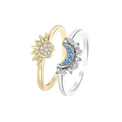 Sun Moon Couple Ring