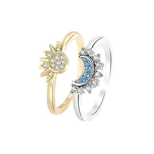 Sun Moon Couple Ring