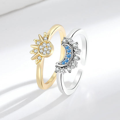 Sun Moon Couple Ring