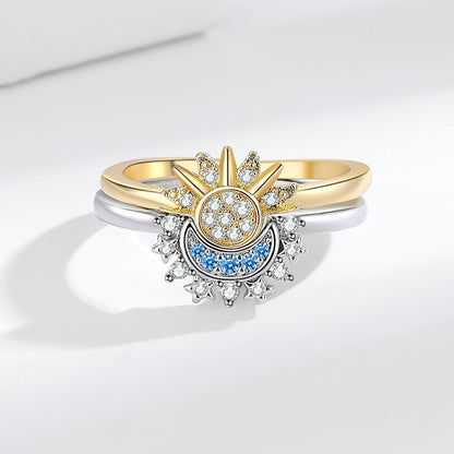 Sun Moon Couple Ring