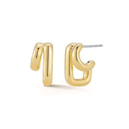 Gold-Tone Hoop Earrings