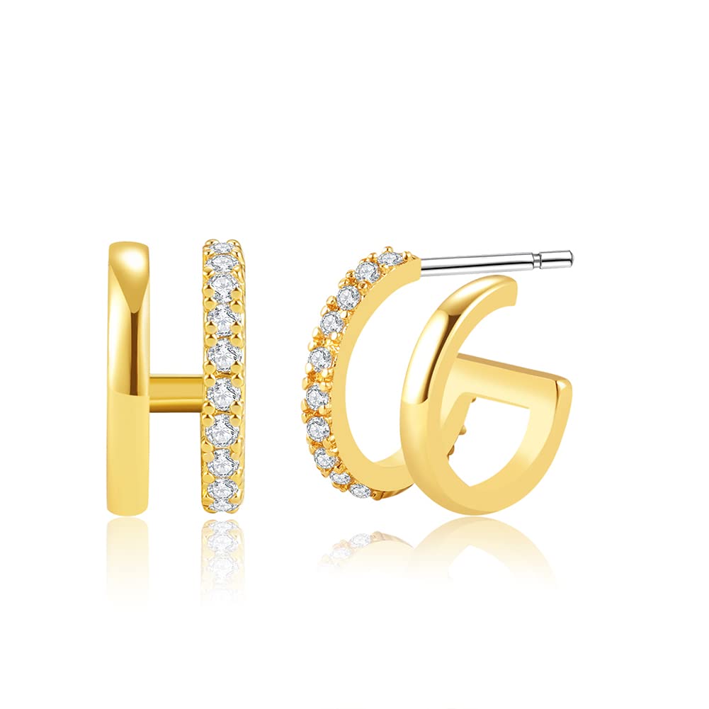 Gold-Tone Hoop Earrings