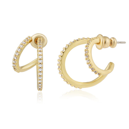 Gold-Tone Hoop Earrings