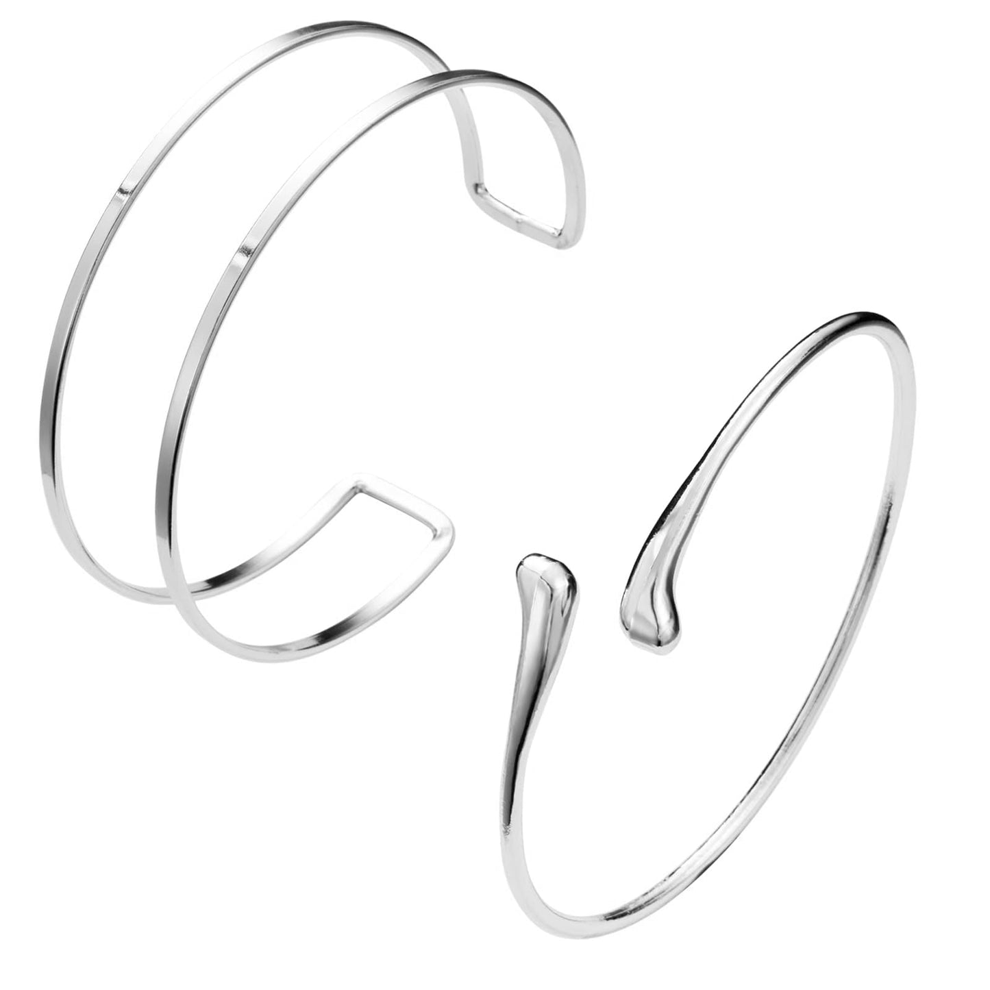 2-Piece Gold Stackable Arm Cuff Set