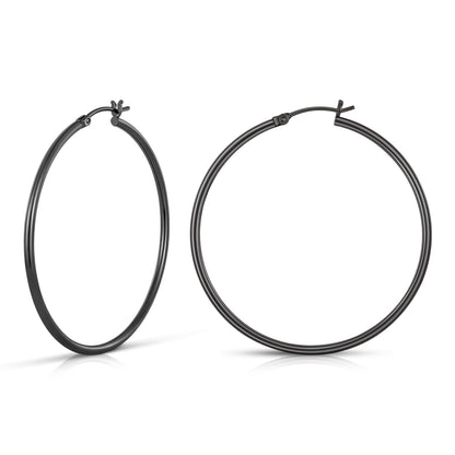 Gold Hoop Earrings for Women 14K Real Gold Plated Hoops with 925 Sterling Silver Post