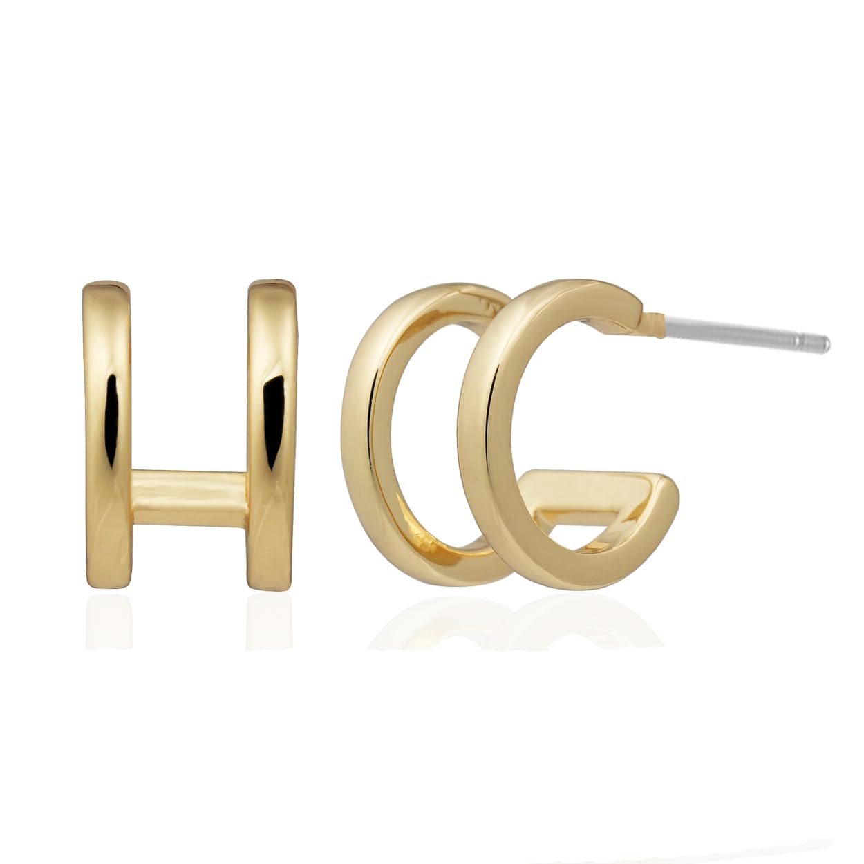 Gold-Tone Hoop Earrings