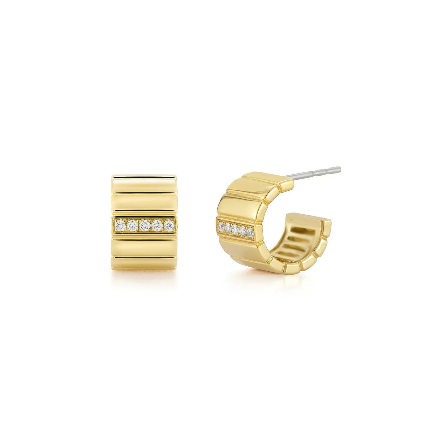 Gold-Tone Hoop Earrings