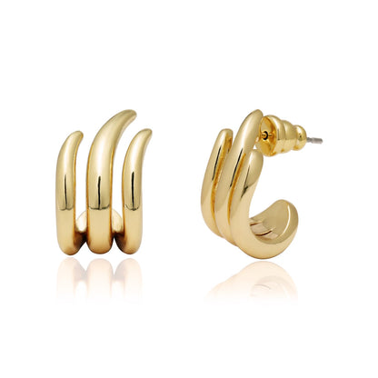 Gold-Tone Hoop Earrings