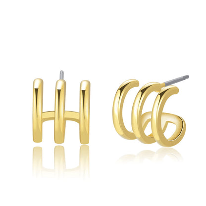 Gold-Tone Hoop Earrings