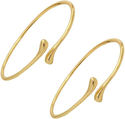 2-Piece Gold Stackable Arm Cuff Set