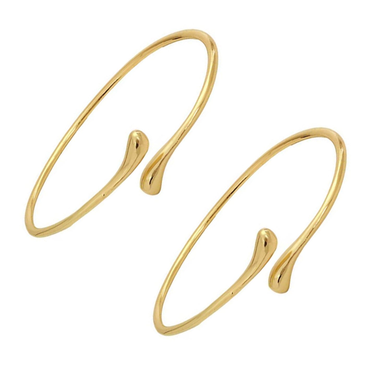 2-Piece Gold Stackable Arm Cuff Set