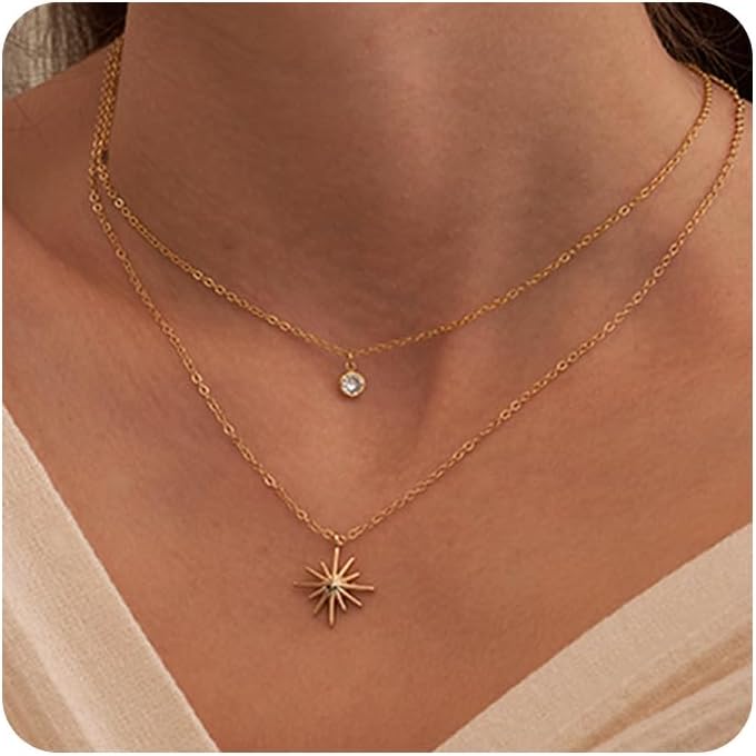 Gold-Tone Silver-Tone CZ Necklace