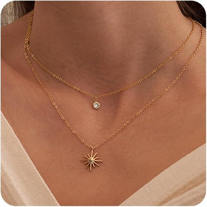 Gold-Tone Silver-Tone CZ Necklace