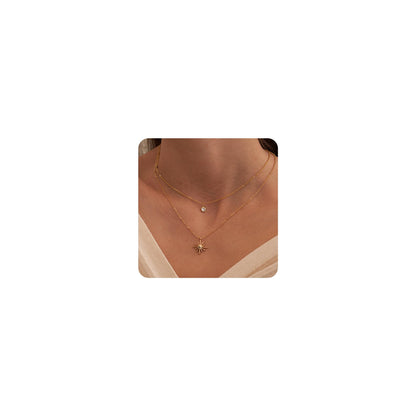 Gold-Tone Silver-Tone CZ Necklace