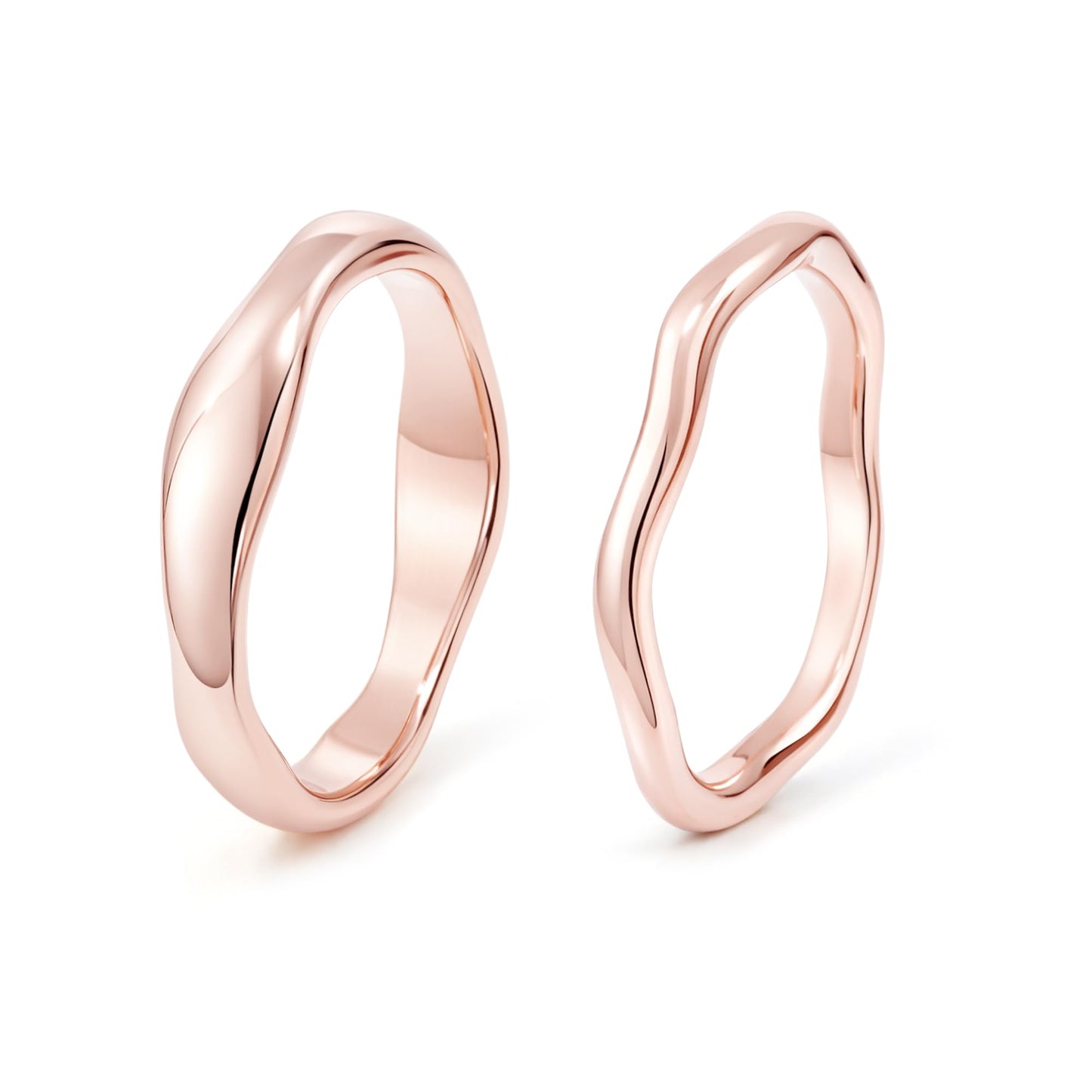 Gold-Tone Stackable Chunky Ring Set