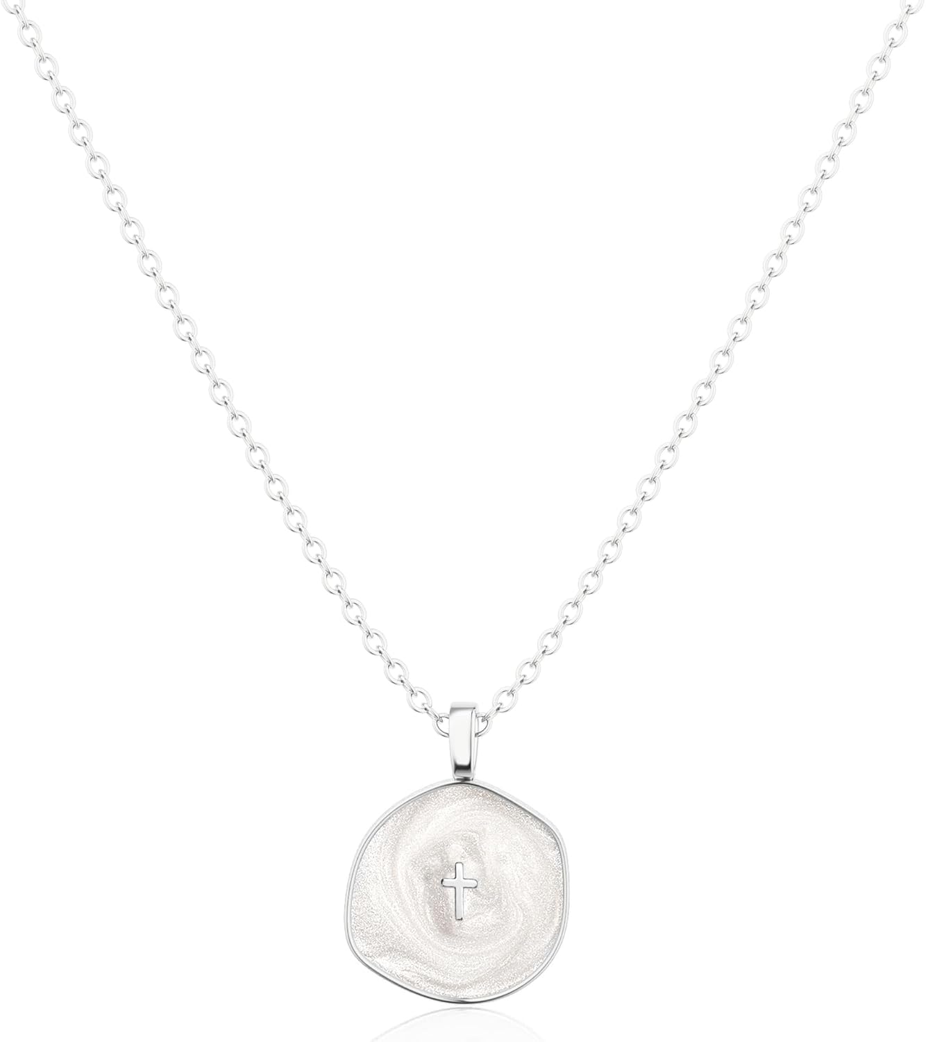 14K Gold Plated Cross Pendant Necklace