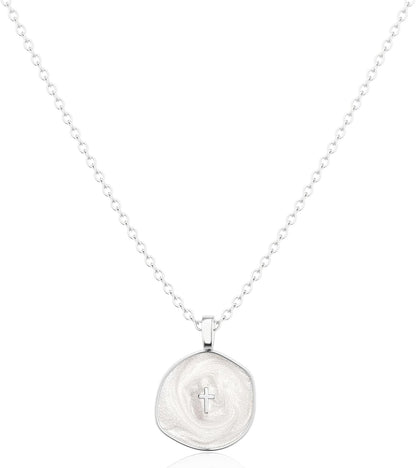14K Gold Plated Cross Pendant Necklace