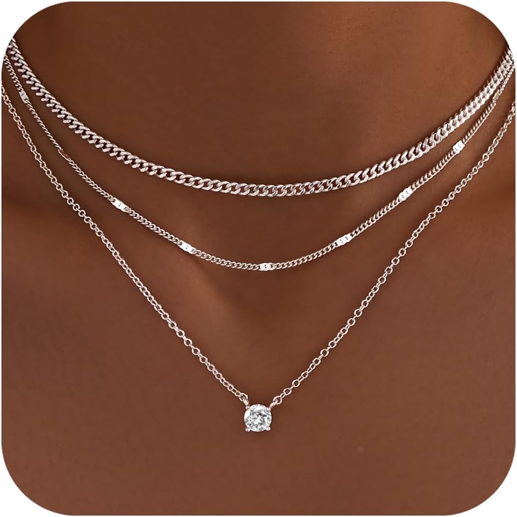 14K Gold Layered Necklace Set