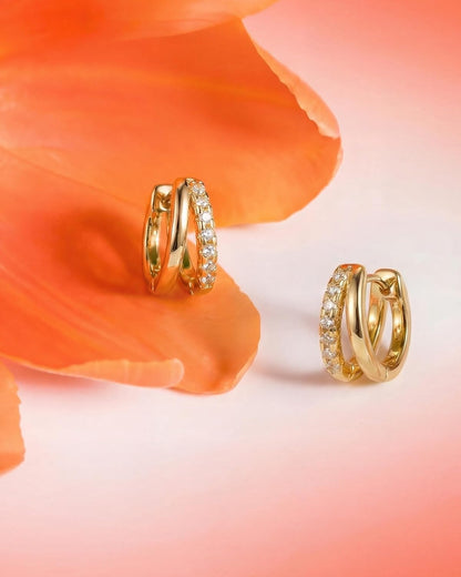 Gold-Tone Hoop Earrings
