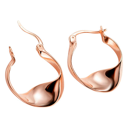 Silver-Tone Chunky Hoop Earrings