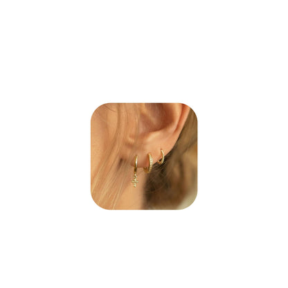 Gold-Tone Hoop Earrings