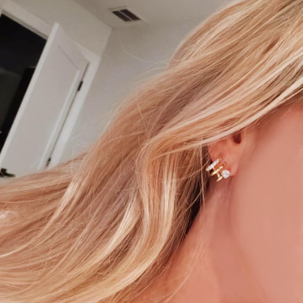 Gold-Tone Hoop Earrings